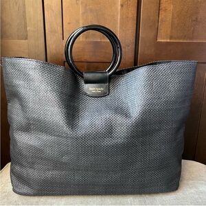 Kate spade woven hold all large tote